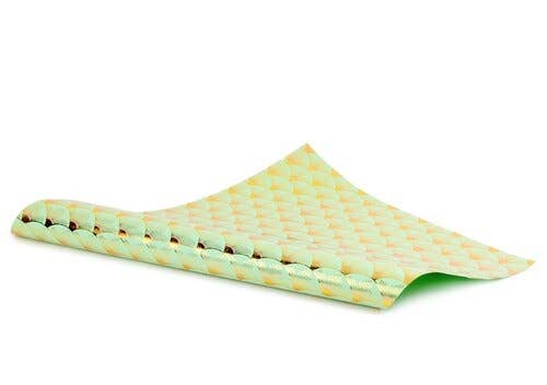 MIDORI Inc. - Vente Feuille de papier cadeau - Sunshine - Lot de 10 feuilles plates vert menthe/rose métallisé/or/foil1