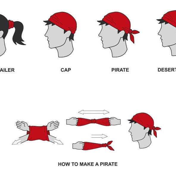 VW Collection by BRISA - Vente Écharpe – unisexe - Écharpe tubulaire VW GTI Sport Leisure Gaitor Mask Headwear - BK2