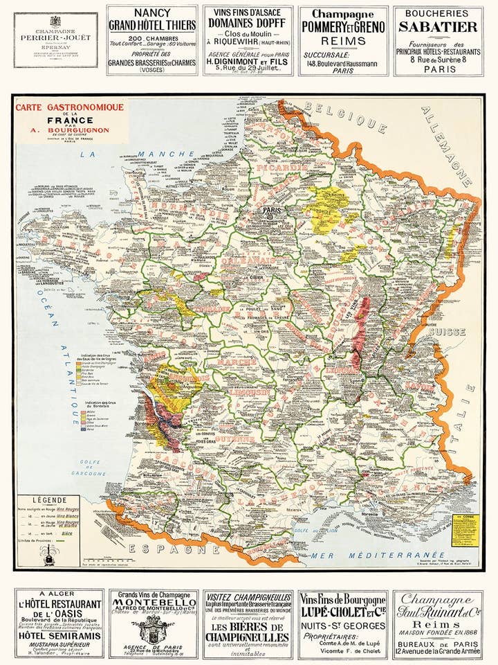 Menù gastronomico di Alain Bourguignon per la vendita all'ingrosso da parte di Salam Editions