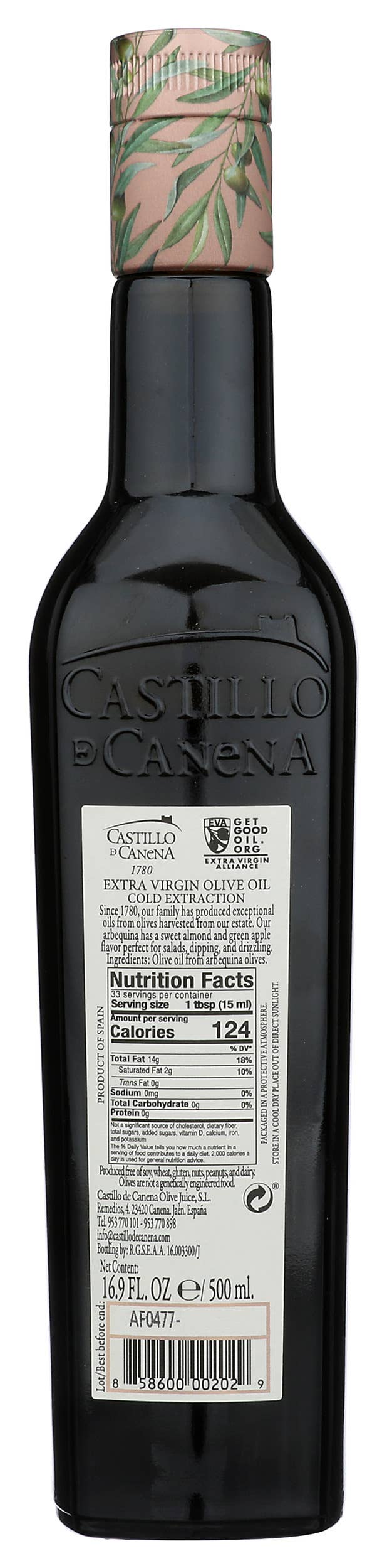 Matiz - Wholesale Olive Oil - Castillo de Canena Arbequina XV Olive Oil - 16.9fl oz1