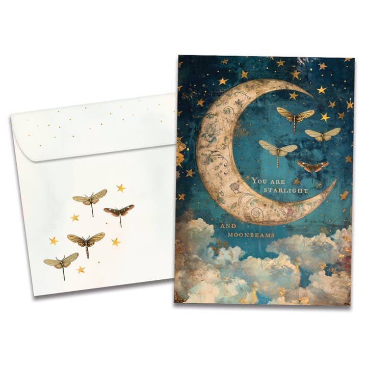 Tree-Free Greetings - Wholesale Everyday Greeting Card - Starlight Moonbeams Just Because SKU 22242