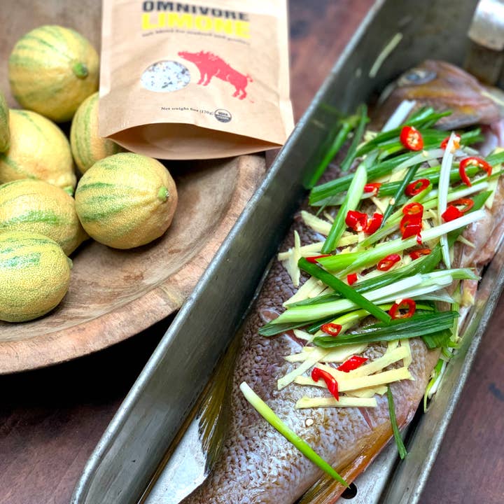 OMNIVORE LLC - Wholesale Salt - 2 oz Omnivore Limone an Organic, Citrus Sea Salt Blend1