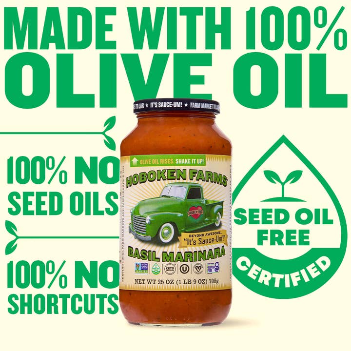 Hoboken Farms - Wholesale Pasta Sauce - Hoboken Farms Basil Marinara 6 Pack4