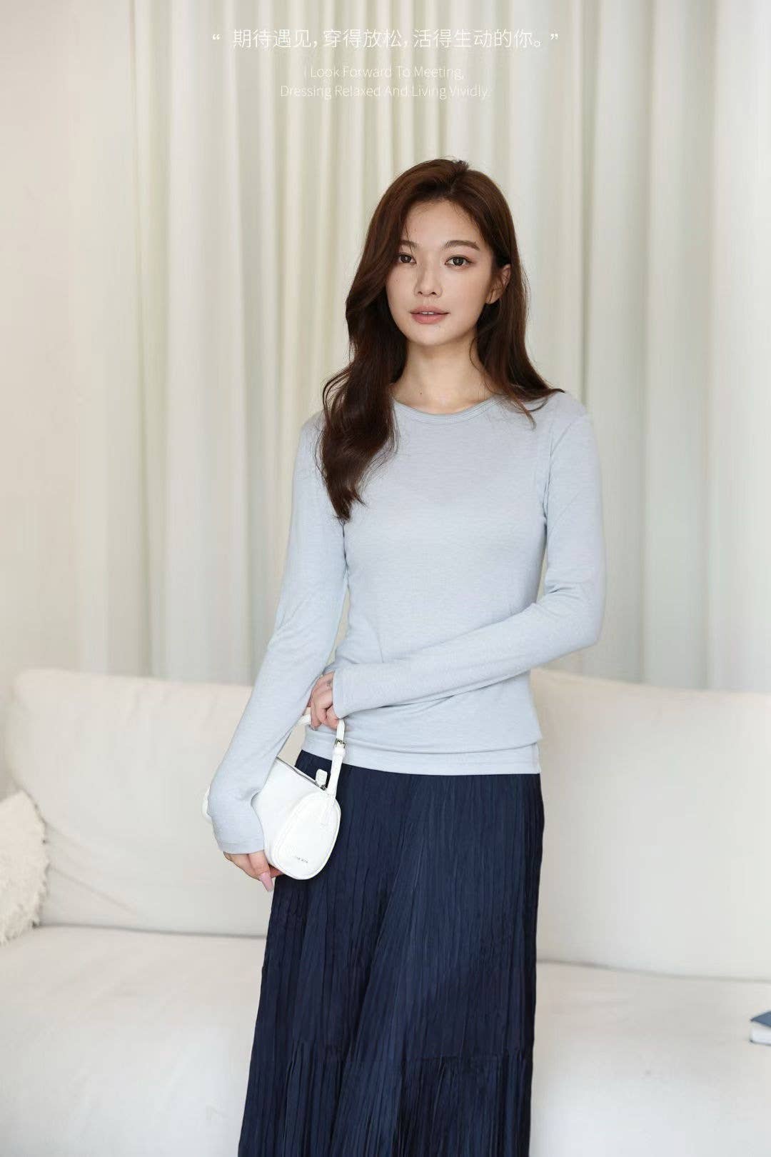 Hope & Sunshine – wholesale Stickad topp - Dam – Tencel Lyocell Ulltopp5