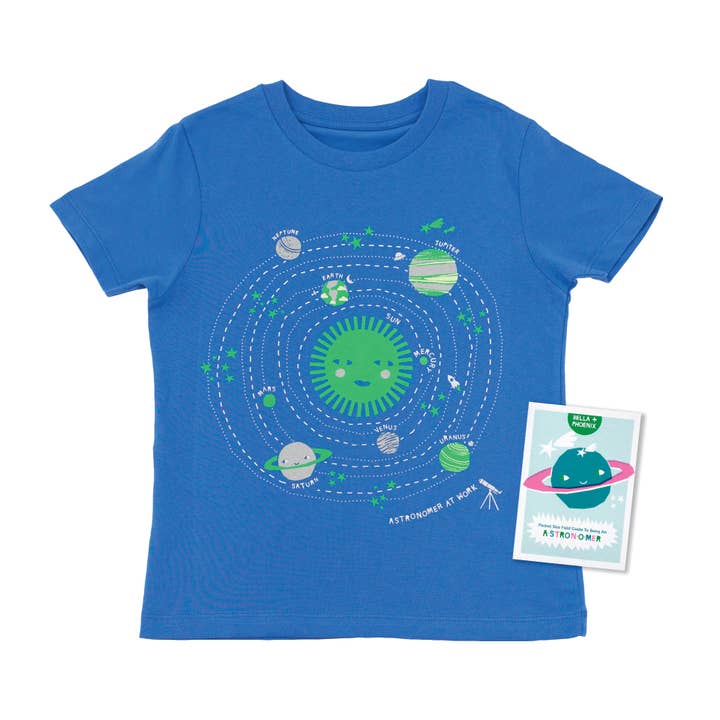 Camiseta e livreto Planets Organic por atacado de Bella + Phoenix
