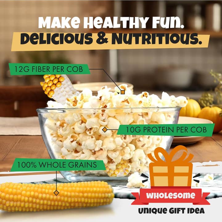 Poppin' Cobs Popcorn - Wholesale Popcorn - Popcorn aan de Kolf - Poppin Cobs Magnetron Popcorn - 3 Stuks7