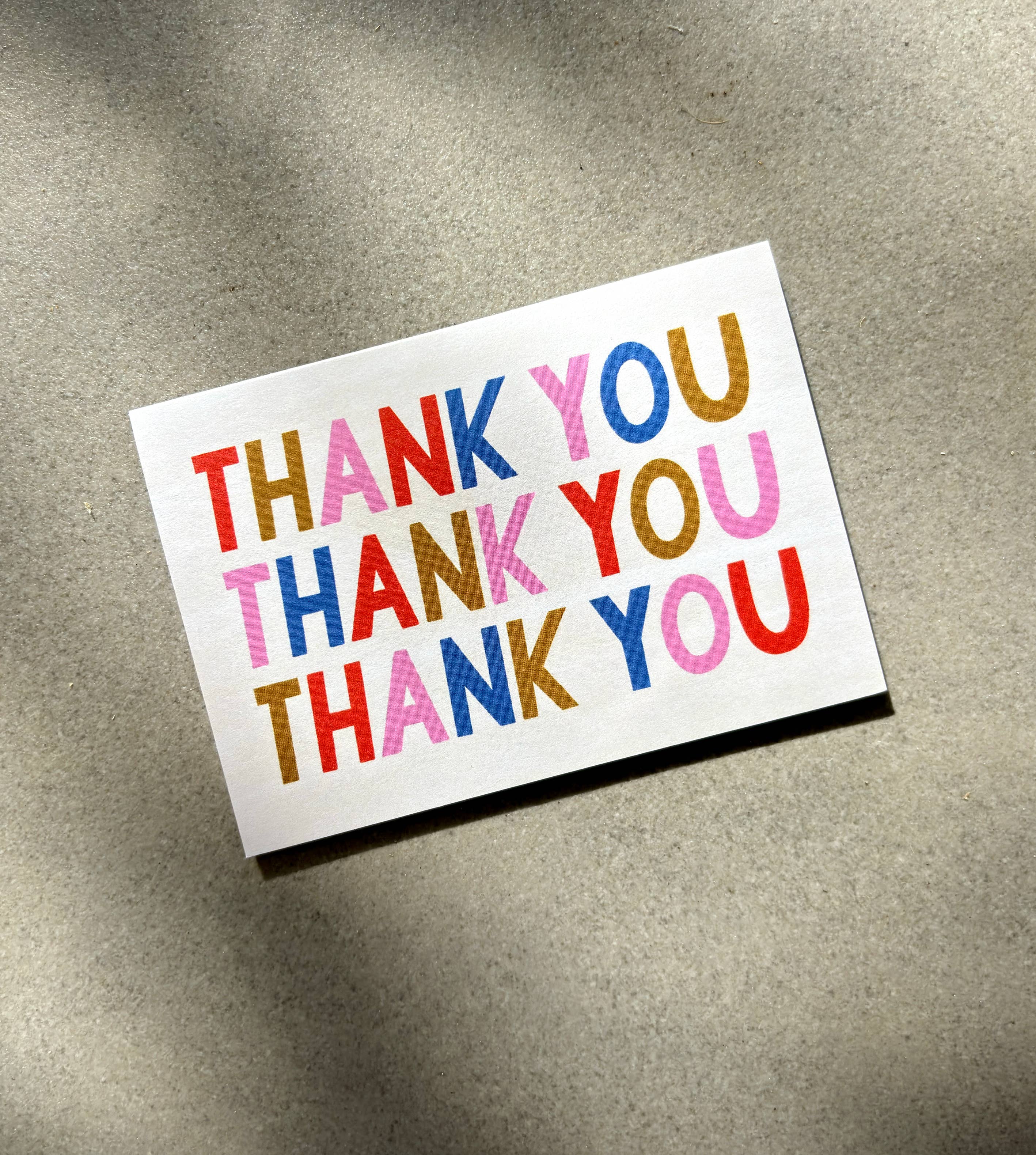 Lauren Sissons Studio - Vente Cartes de remerciements - Mini-carte Thank You Bold - Merci | Appréciation | Gratitude1