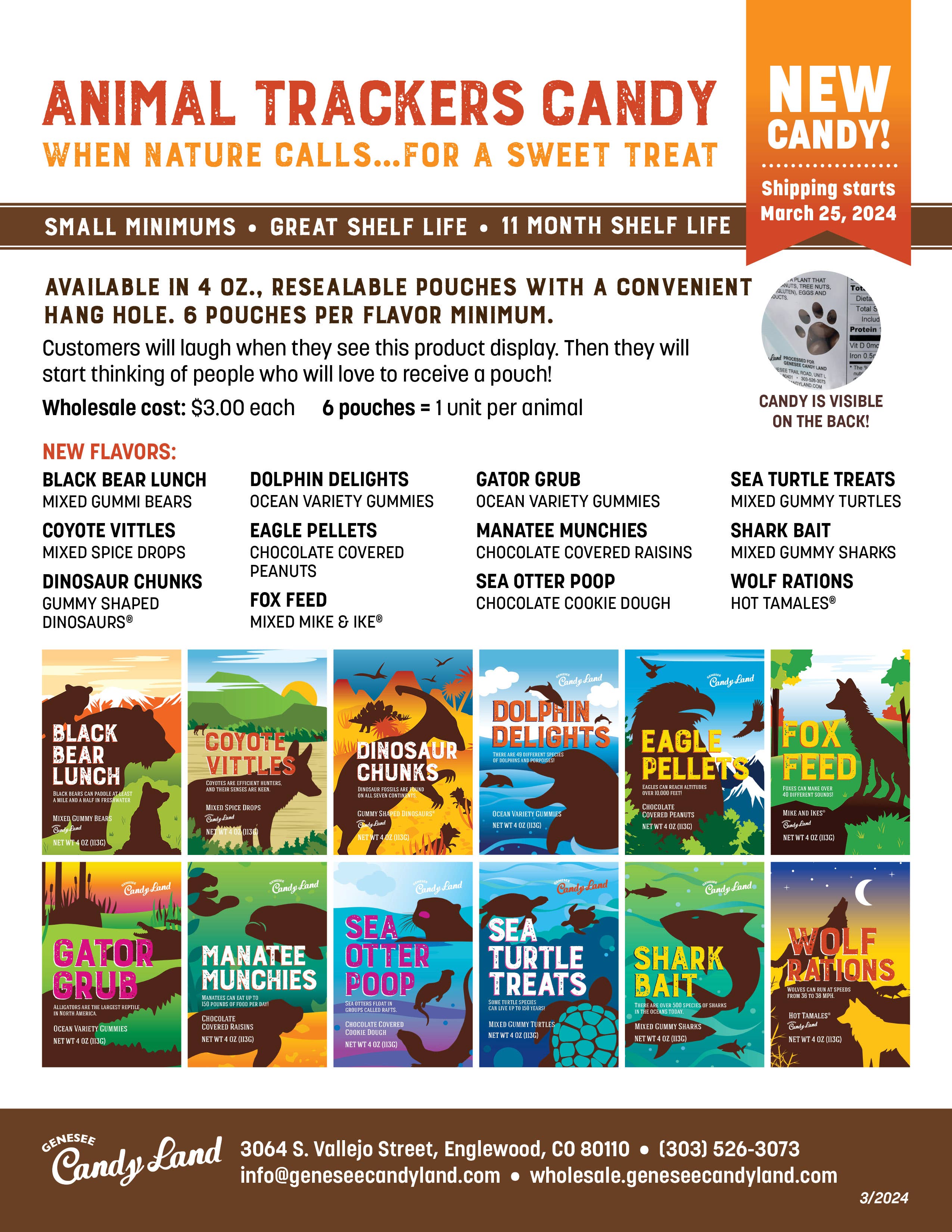 Genesee Candy Land - Wholesale Gummy - Dinosaur Chunks (Gummy Shaped Dinosaurs®)4