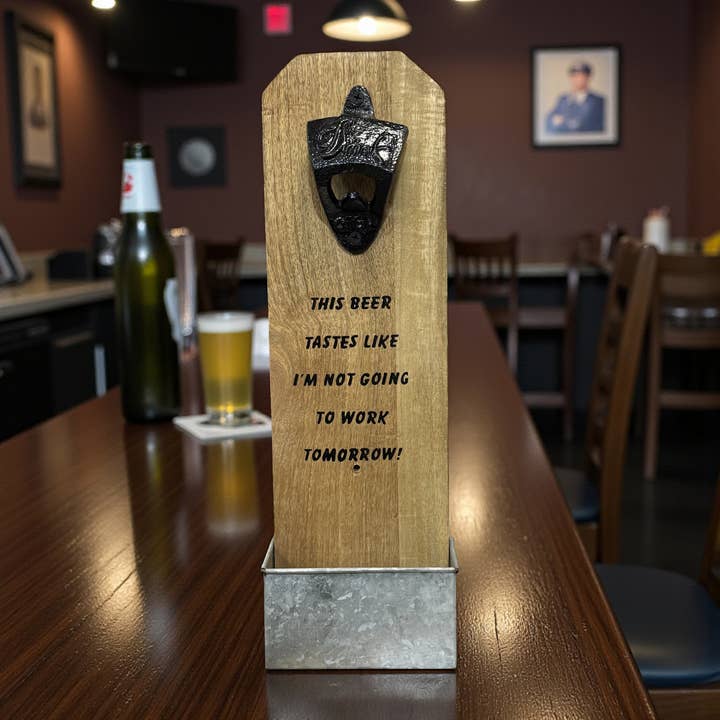 Wilco Home - Wholesale Bottle/wine opener - Mango Wood Wall-Mounted Bottle Cap Opener with Catch Box8