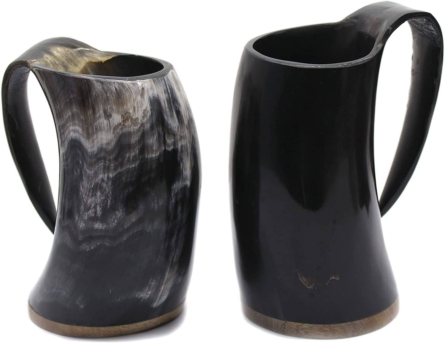 OnlyViking - Wholesale Drinking Glass/Cup - Viking Drinking Horn (Set Of 7) | 2 Mugs + 4 Shot Glass2