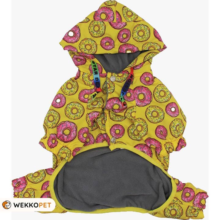 (LOT DE 5) Veste pour chien de haute qualité, beignets jaunes, manteau, cadeau parfait pour les amoureux des chiens - WEKKOPET pour la vente par WEKKOPET