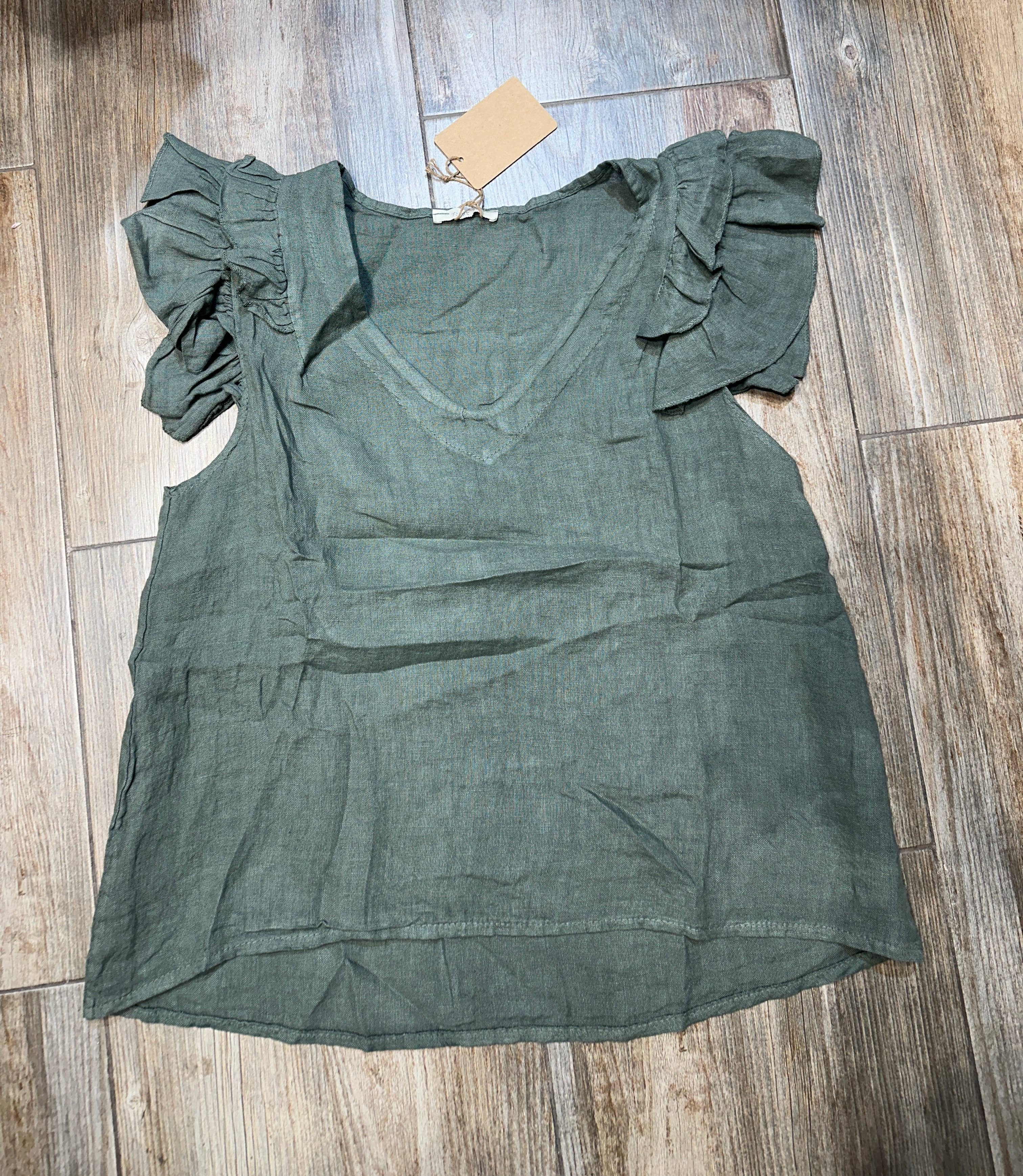 LÉA & LUC - Wholesale Blouse - Women's - 100% Linen Blouse REF. 120192