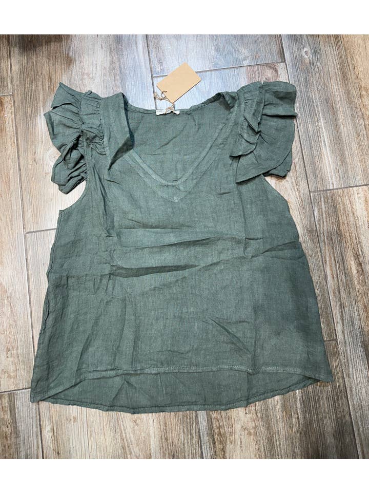 LÉA & LUC - Wholesale Blouse - Women's - 100% Linen Blouse REF. 120192