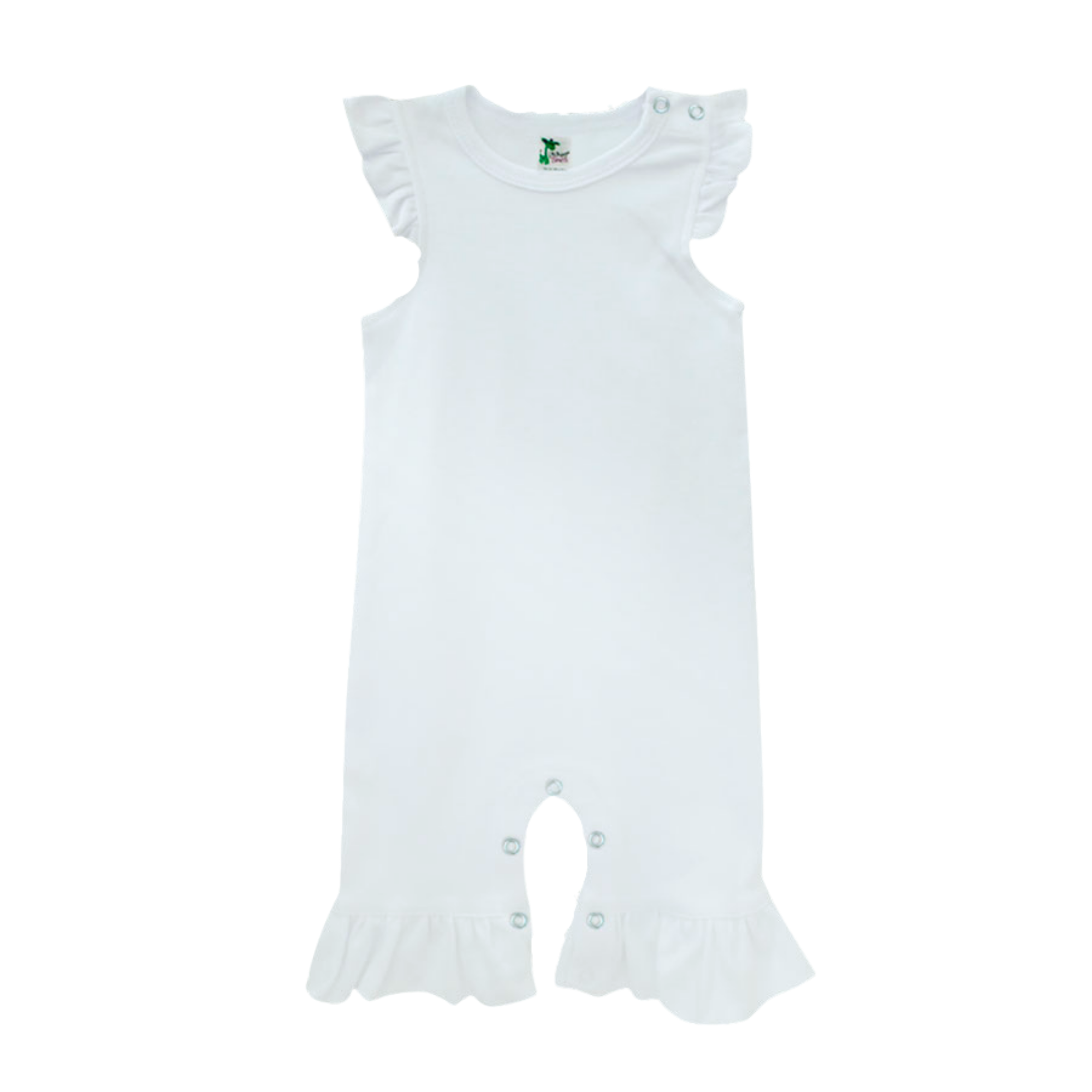 Laughing Giraffe – Großhandel Strampler – Baby – Strampler für Mädchen mit Flatterärmeln und Rüschenärmeln — offene Größe0