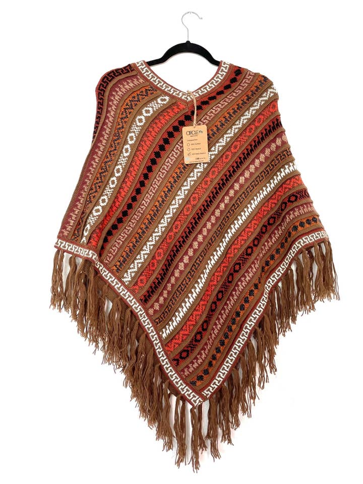 Sacsay Poncho for engroshandel hos Circle Textile
