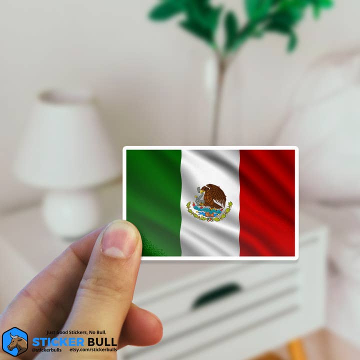Sticker Bull - Wholesale Sticker - Mexican Flag Pride Sticker, Mexico Waterproof Vinyl Sticker4
