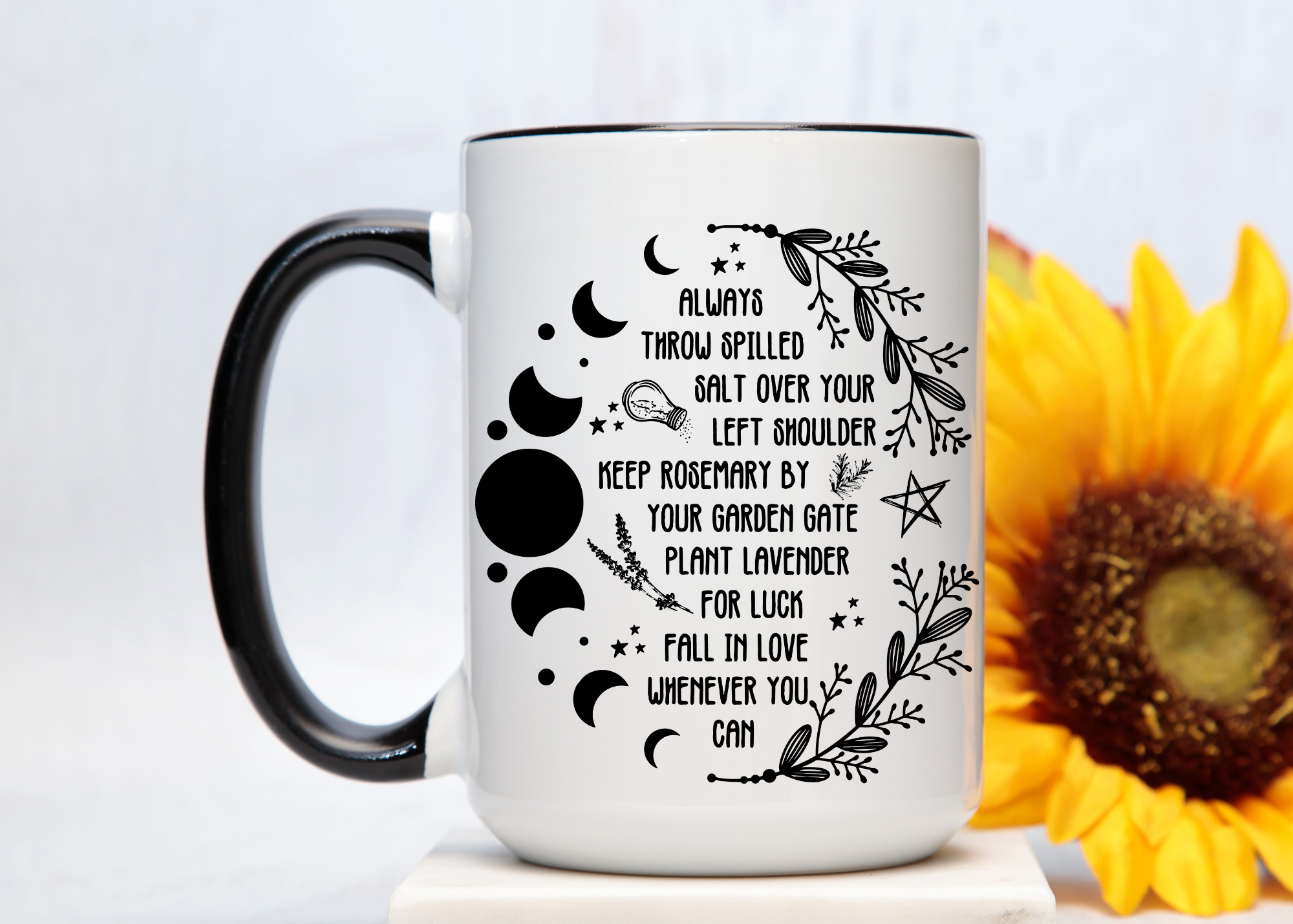 AromaSarapy – wholesale Coffee mug – Always Throw Spilled Salt...Practical Magic | Witchy Mug1