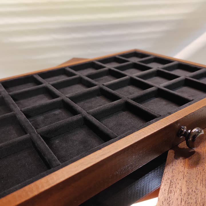 Coins&More – wholesale Decorative box – High quality Italian velvet and wooden coin box