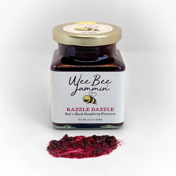 Wee Bee Jammin' - Wholesale Jam/Jelly - Razzle Dazzle - Red + Black Raspberries