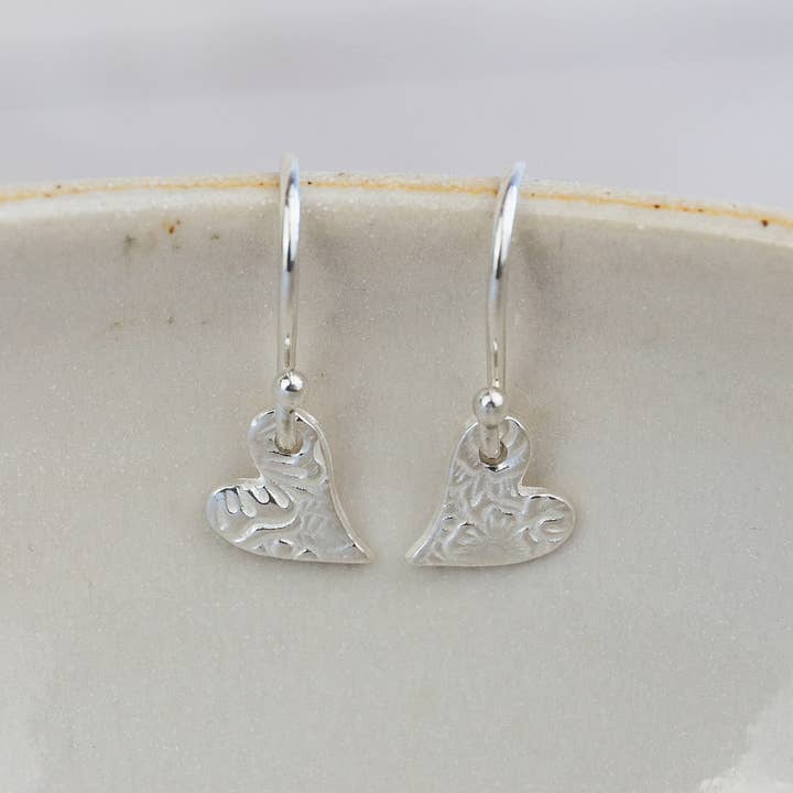 Lucy Kemp Jewellery – wholesale Hoop earrings – Sterling Silver Mini Textured Earrings9