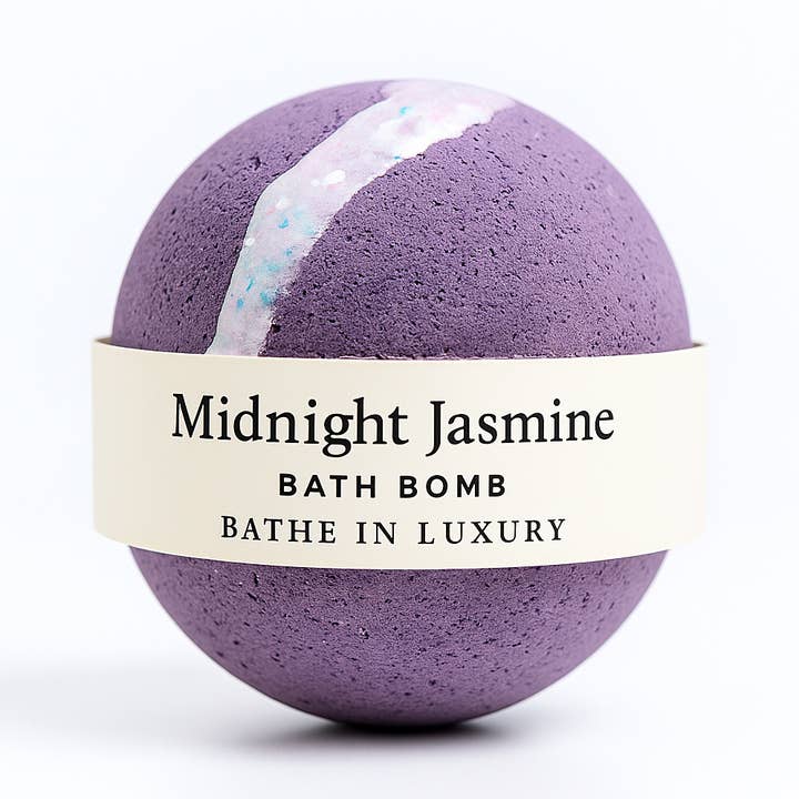 Midnight Jasmine Bath Bomb – Elegant Floral Soak | Relaxing & Romantic for wholesale by Bathe in Luxury