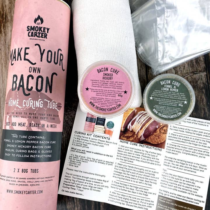 The Smokey Carter – wholesale DIY food kit – Make Your Own Bacon Home Curing Kit4