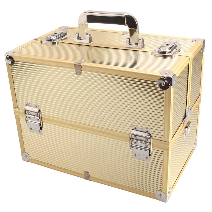 Compact Beauty Case / Gold Stripe for wholesale by TZ Case