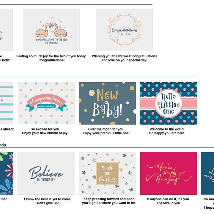 Dessie - Wholesale Everyday Greeting Card - Dessie® 60 All Occasion Greeting Cards Assortment Box Variety Pack with Envelopes 5” x 7”4