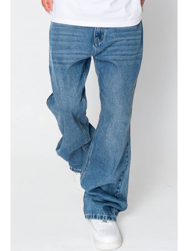 INDIGO DL1505 Super Wide Bottom Baggy Jeans (OPEN PACK) for wholesale on Faire