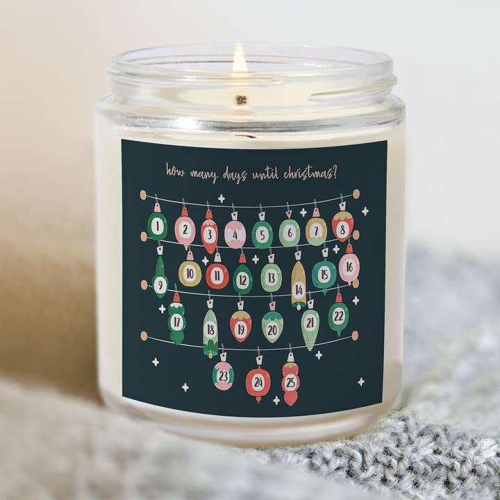Ornament Advent Calendar Soy Wax Candle for wholesale by OLFFE