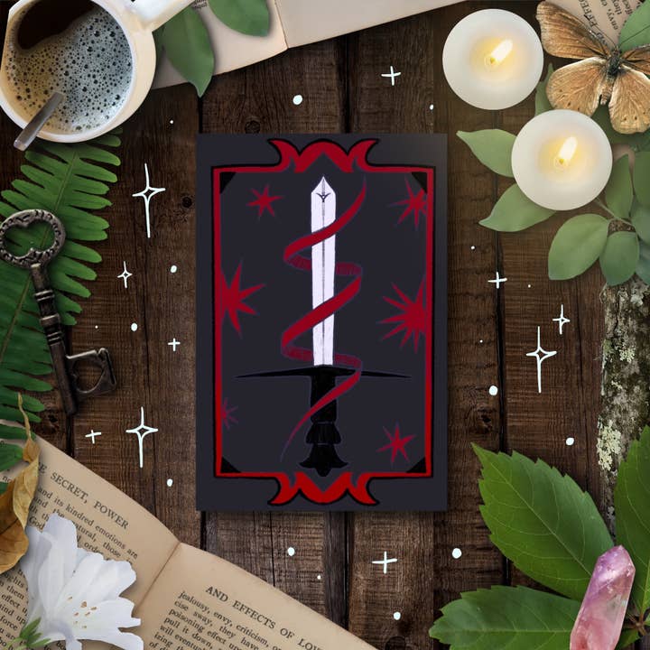 Gothic Sword, A5 Notebook for wholesale by Tied Fates