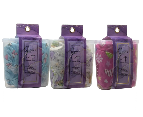 Rucci Professional – Großhandel Duschhaube – Wasserfeste stylische Duschhaube in wiederverwendbarem Behälter1