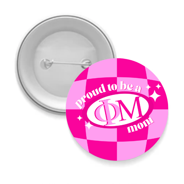 Sarahndipity Shop - Wholesale Lapel Pin/Button - Sorority Mom Button - Proud to Be Checkered26