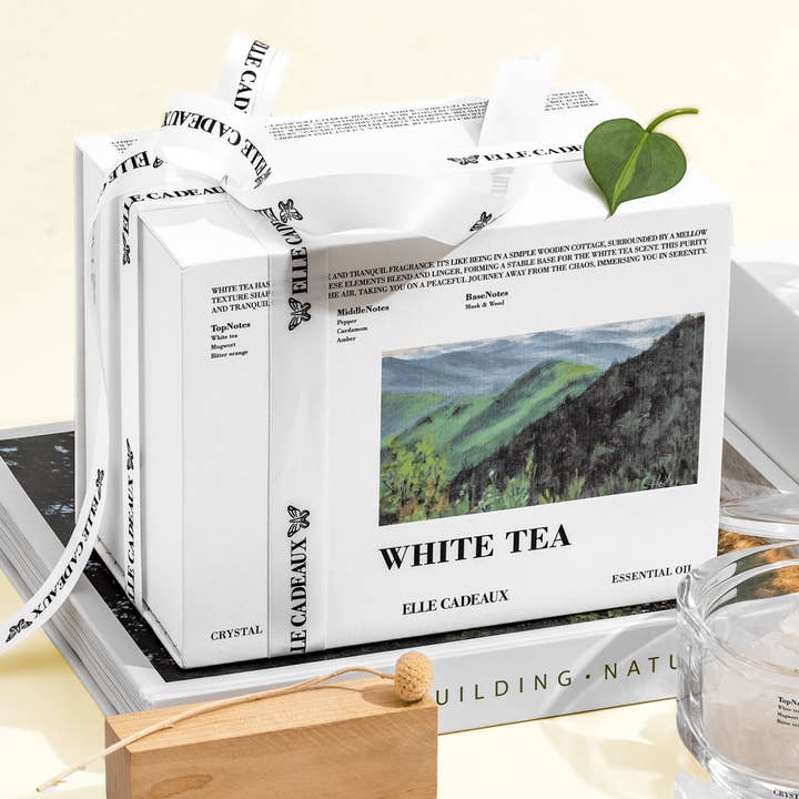 Diffuseur de Cristaux Parfum d'Hôtel 5 Étoiles Thé Blanc - Parfum de Maison de Luxe pour la vente par Elle Cadeaux