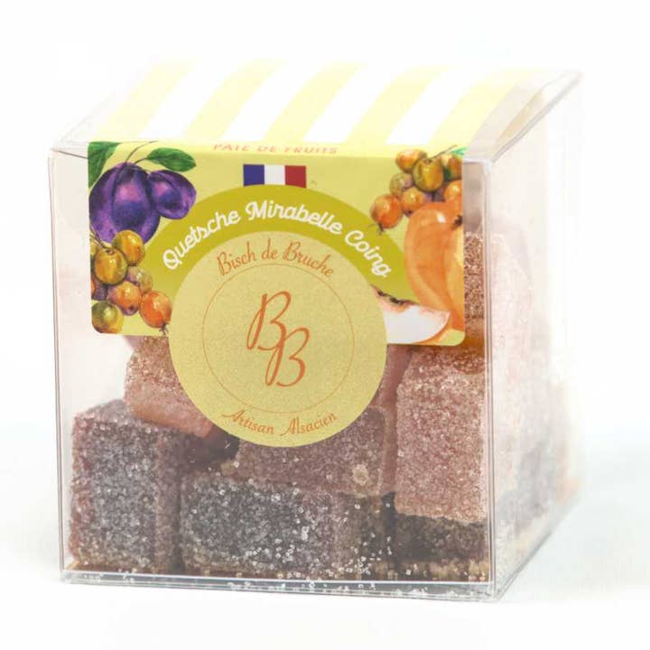 Quetsche, Mirabelle, Quince Fruit Paste Mix (180g) for wholesale by Bisch de Bruche