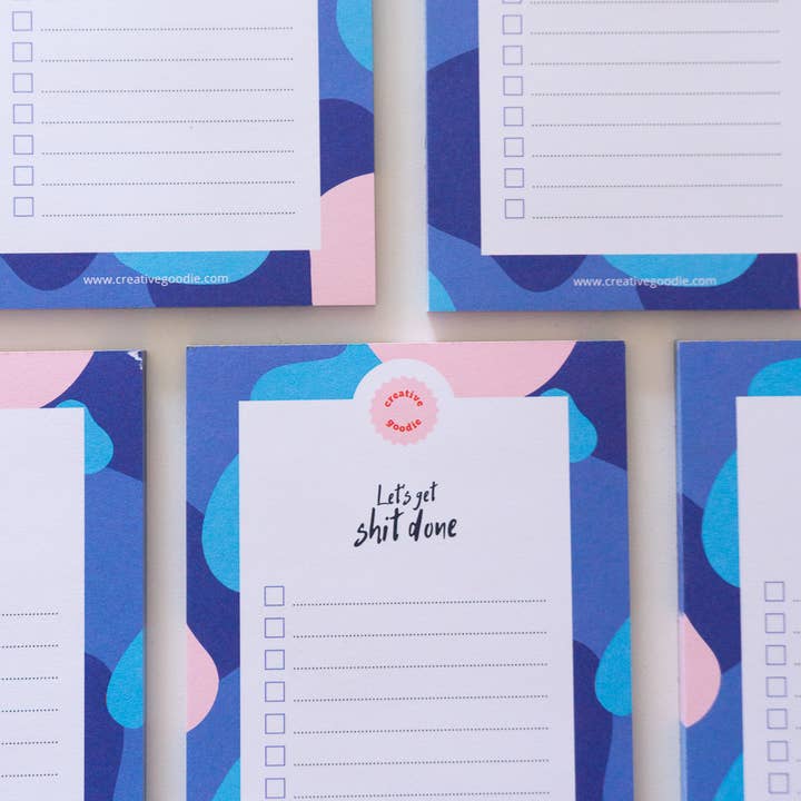 Creative Goodie - Wholesale Notepad - Let's get shit done Notepad, Daily tasks and planning5