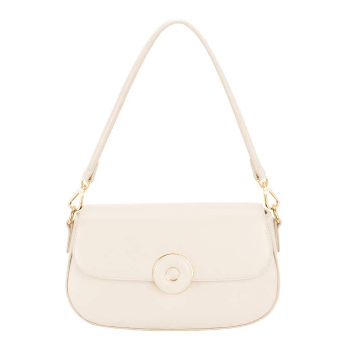 Clara White Small Shoulder Bag for wholesale by ACACIA(Formerly OLA)