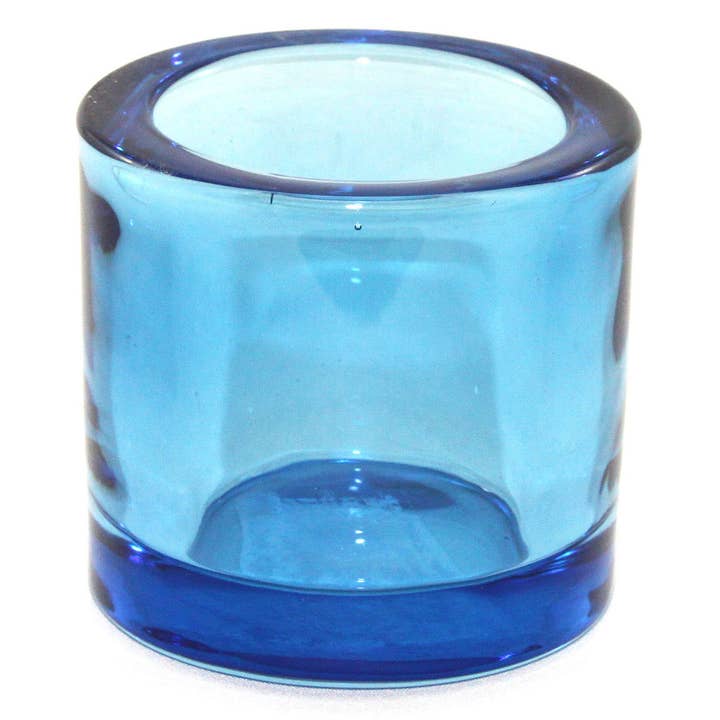 Heavy Glass Votive Holder | True Blue for wholesale by Twilight Collection