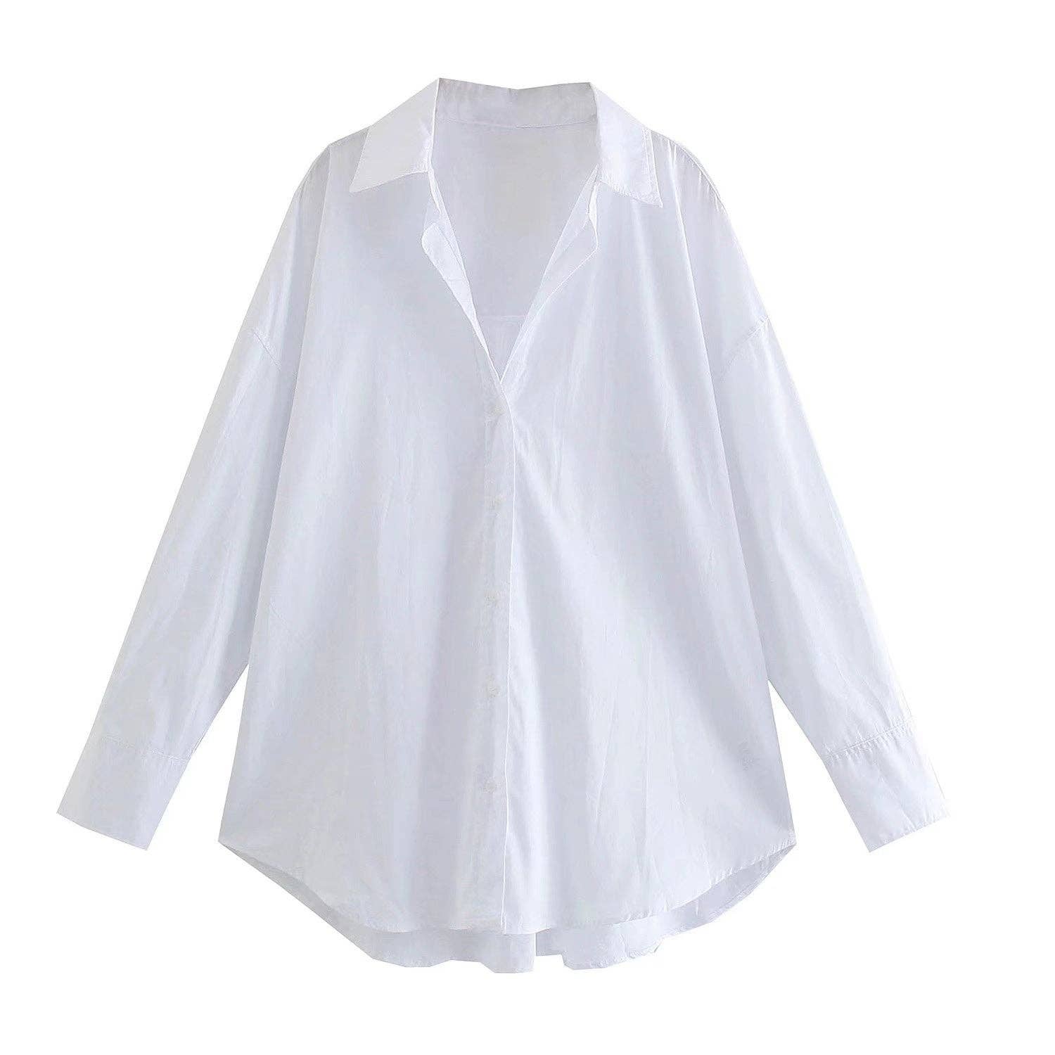 Marayn - Wholesale Button Down Shirt - Women's - European Summer Womens City Chic Poplin Shirt7