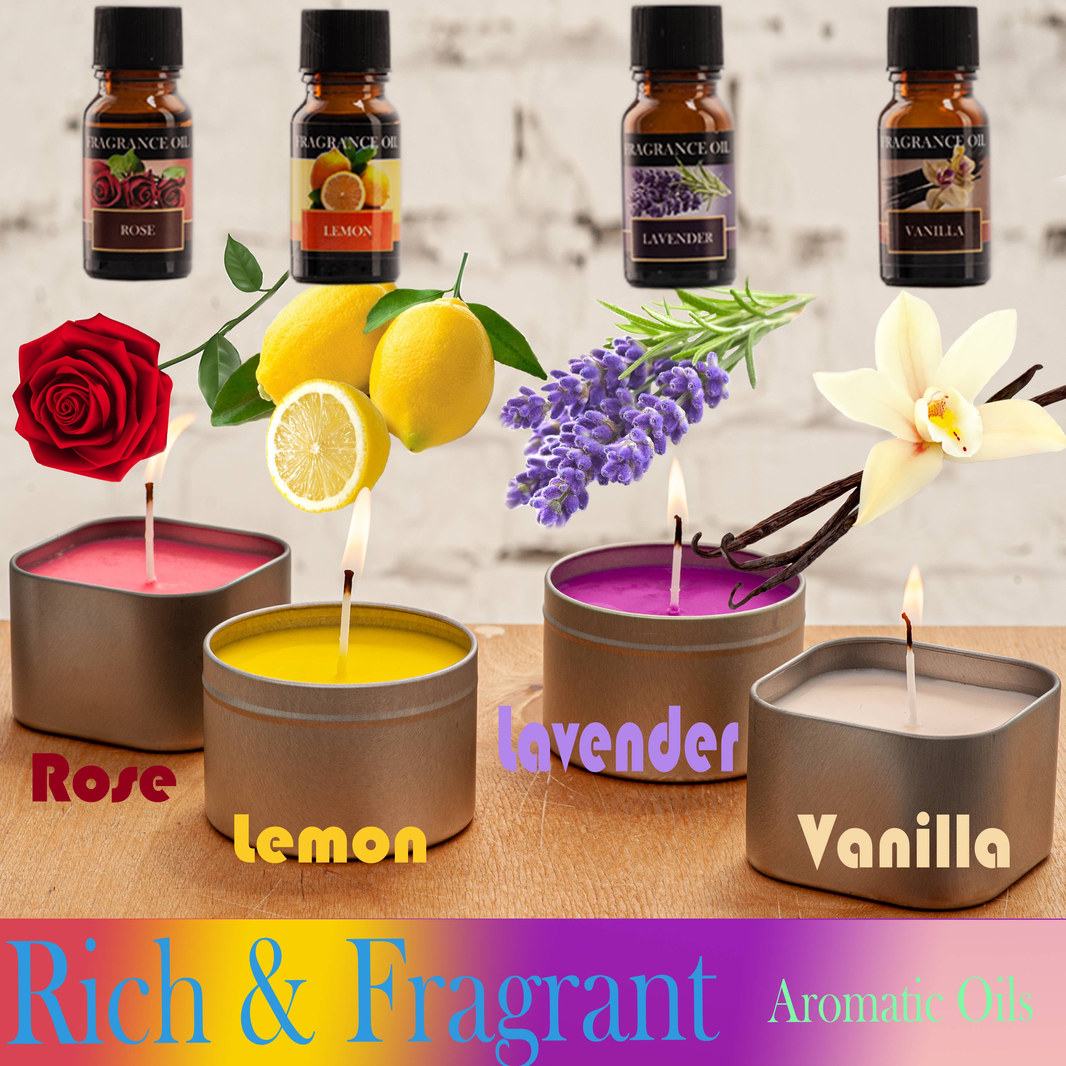 Lelaffet - Wholesale DIY Craft Kit - Candle Making Kit, Soy Wax Flakes, Wicks, DIY 9