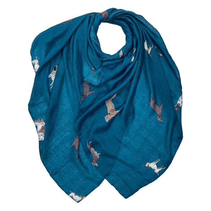 Dog Print Scarf for wholesale by Lili Scarves (US Duty Free)