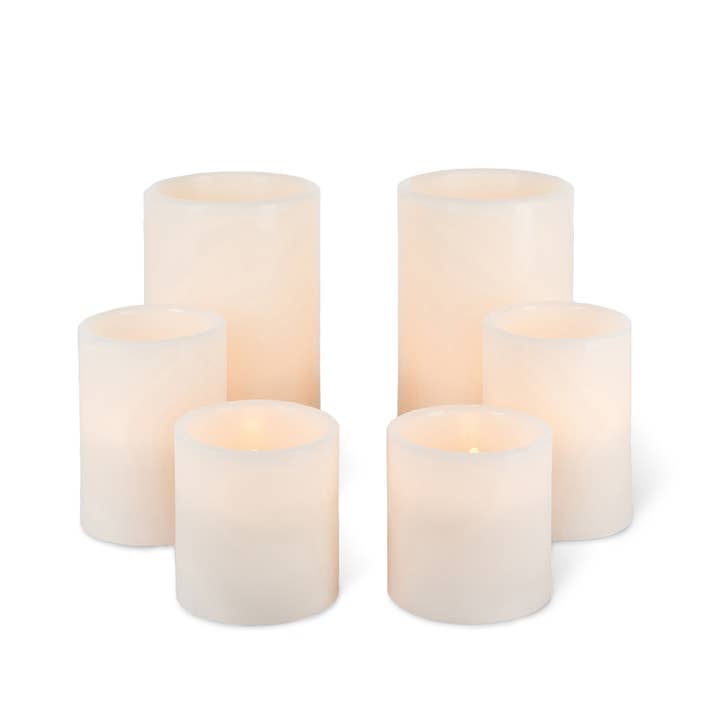 Wax Glow Wick⢠Straight Edge Pillar Candles for wholesale by Park Hill Collection