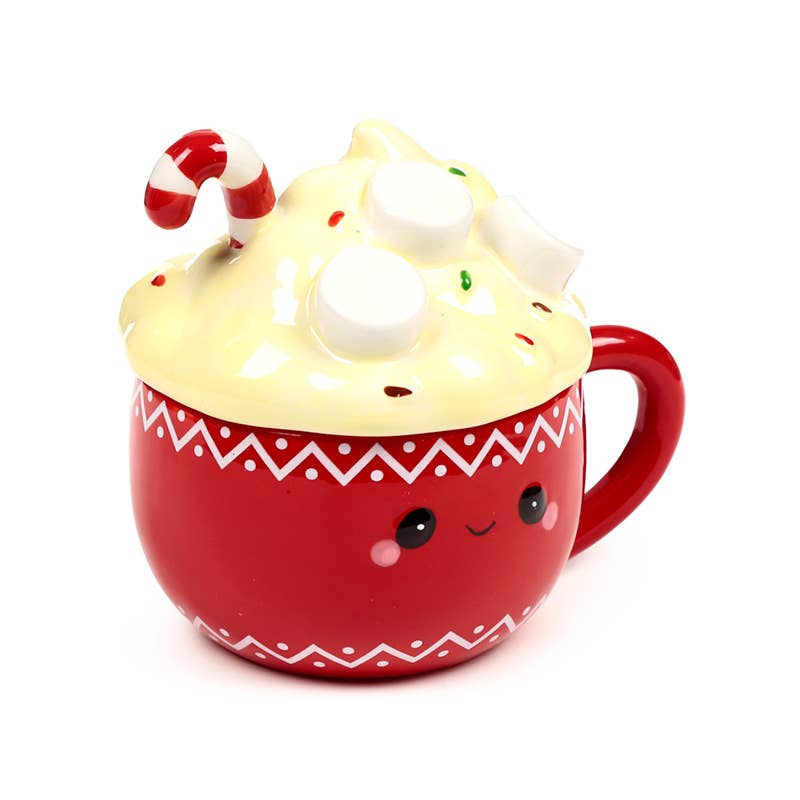 Puckator EU - Wholesale Coffee Mug - Hot Chocolate Foodiemals Ceramic Lidded Mug1