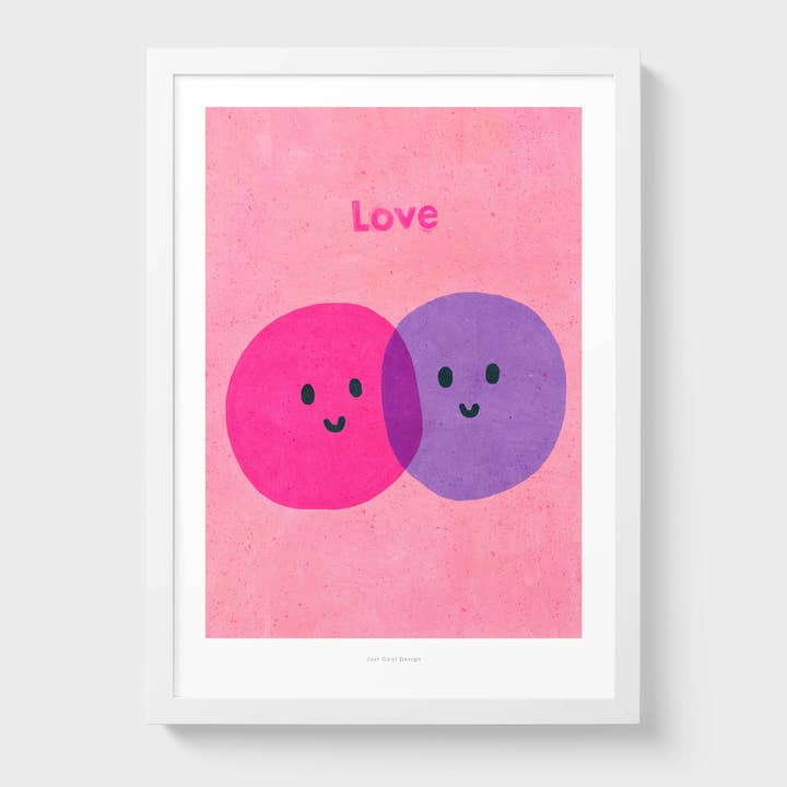 Just Cool Design - Wholesale Art Print - Love | A5 Cute and Heart Warming Illustration Print1
