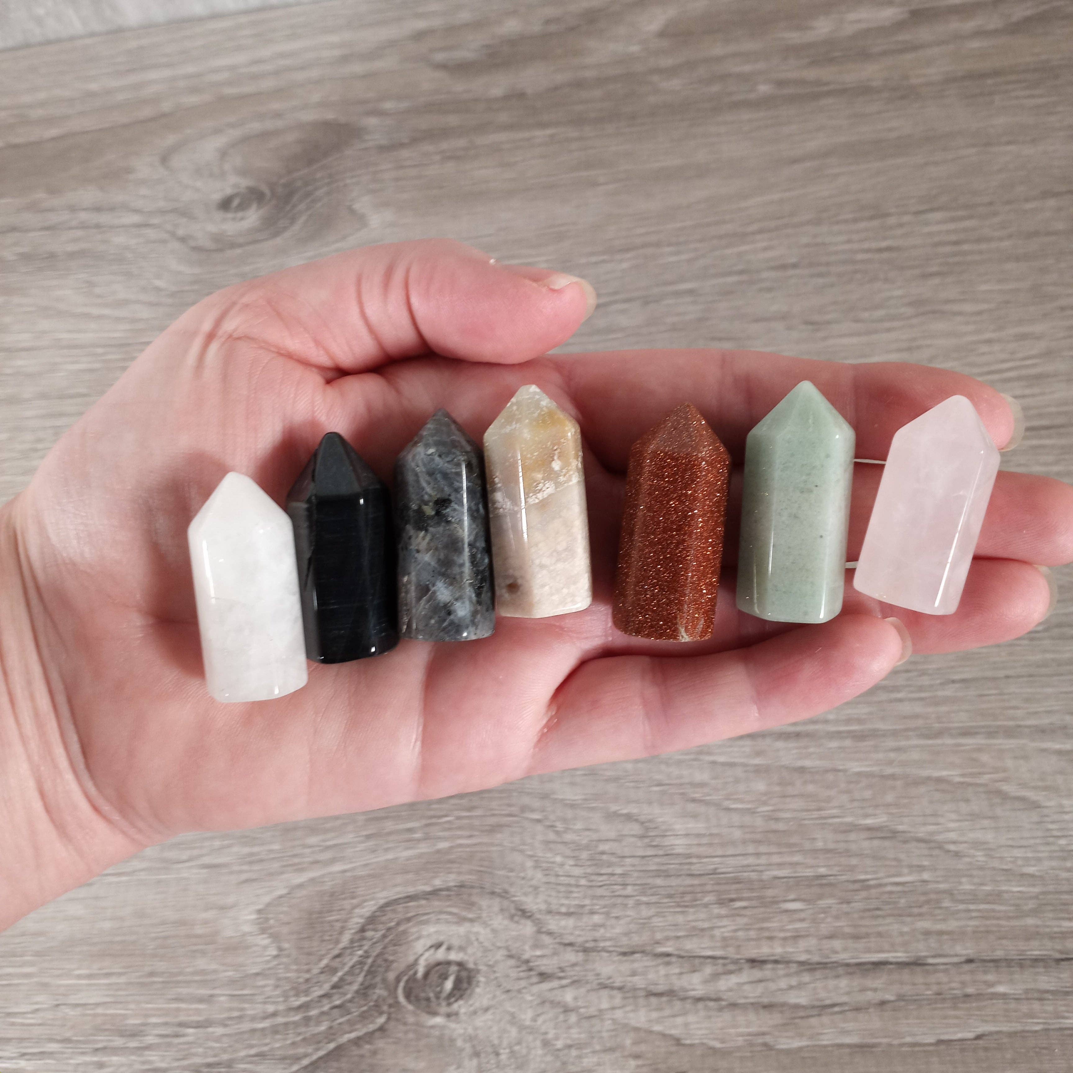 Keystone Crystals - Wholesale Spiritual Stone/Crystal -  Gemstone Chubby Obelisk – Small Carved Crystal Tower 23
