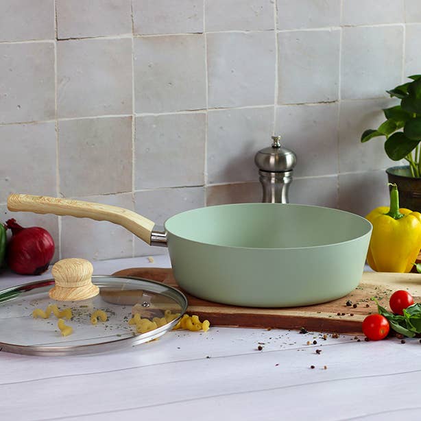 Menastyl - Wholesale Pan - Celadon 24cm aluminum frying pan - induction compatible1