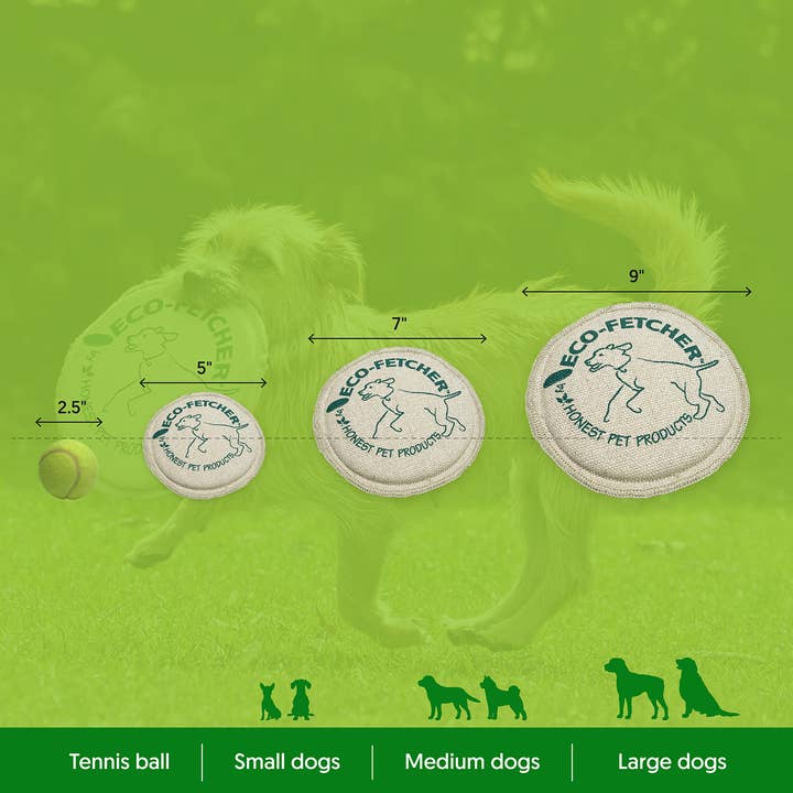 Honest Pet Products - Wholesale Pet Fetch Ball - Dog - Handmade in USA, High-Flying & Floating Dog Frisbee