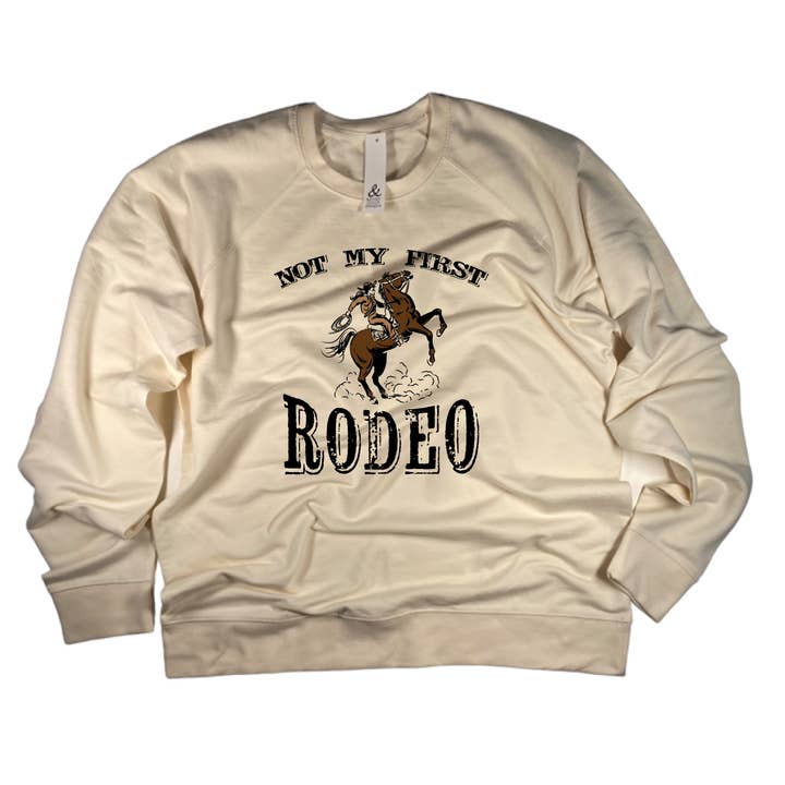 Sweat-shirt « Pas mon premier rodéo » pour la vente par and - ashley nicole designs