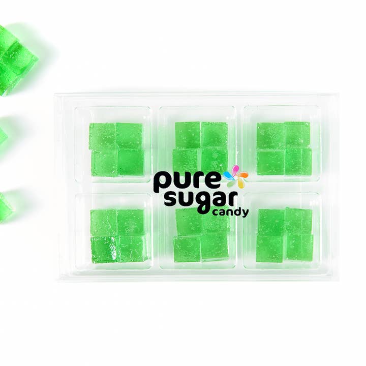Pure Sugar Candy - Wholesale Hard Candy - Green Apple - Hard Candy Cubes