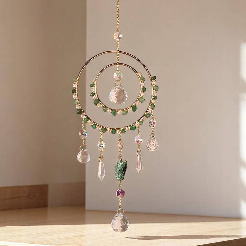 Crystolver (We Cover All Import Fees) – wholesale Suncatcher – Round Crystal Pendants Suncatcher Hanging3